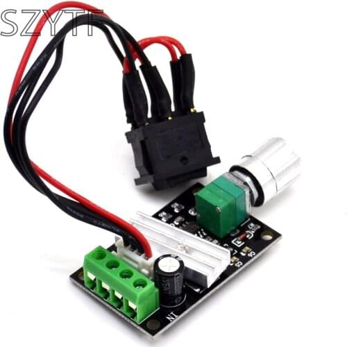 PWM DC motor speed regulator 6V 12V 24V 3A speed switch reverse switch diy