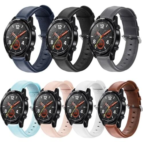 20mm Calf Leather Band Strap for Ticwatch 2 E Smart Watch Repleacement 22mm Wristband for Ticwatch Pro E2 S2 GTX Pro3 2020 4G