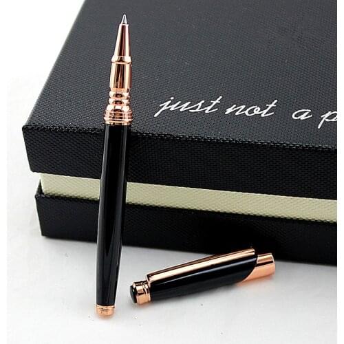 High quality Luxury Pen High Quality Metal Roller Ball Pen For Office Business Writing Student Gel pen 0.5mm Black ink refill