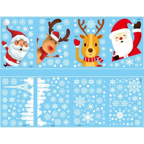 Christmas Wall Stickers Wall Stickers Christmas Window Stickers For Kids Electrostatic Wall Décor Christmas Window Decorations