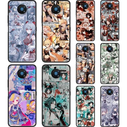 Genshin Impact Anime Silicone Case Funda For Nokia 2.2 2.3 3.2 4.2 7.2 1.3 5.3 8.3 5G 2.4 3.4 C3 C2 tenen 1.4 5.4 Cover Coque