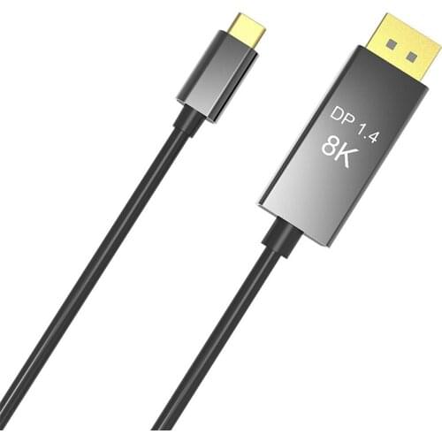 New-Type C to Displayport 8K 1.4 HD Video Cable Engineering Adapter Cable 1M