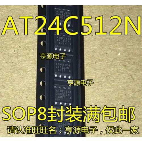 10PCS AT24C512N AT24C512N-10SU-2.7