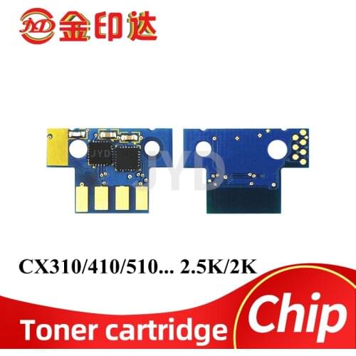 2.5K 80C2SK0 80C8SK0 80C2S 80C8S CX310 CX410 510 Toner Cartridge Chip for Lexmark CX310n CX310dn CX410e CX410de CX410dte CX510de