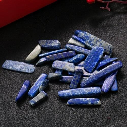 50-100g Natural Blue Lapis Lazuli Stick Bulk Crystal Quartz Point Bar DIY Healing Reiki Specimen Mineral Home Decoration Chakra