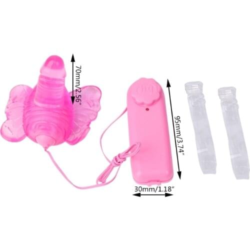 68UD New Remote Control Butterfly Strap-on Vibe Clitoral Vibrator Sex Toy for Women