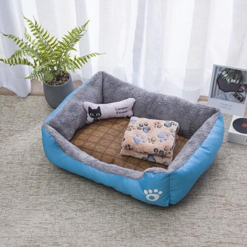 Large Pet Cat Dog Beds Warm Cozy Dog House Autumn Winter Waterproof Kennel Best Dog Bed Soft Fleece Nest Dog Baskets House Mats
