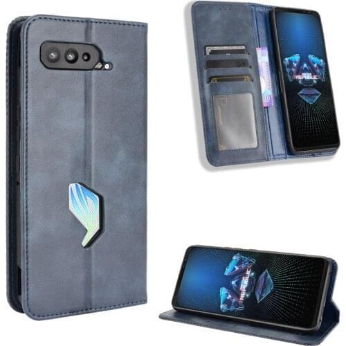 For Asus ROG Phone 5 Case Premium Leather Wallet Leather Flip Case For Asus ZS673KS ROG Phone 5 Rog5 Case 6.78 inch