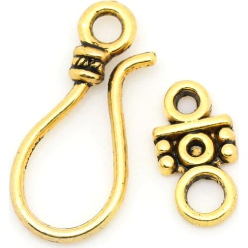 DoreenBeads Toggle Clasps gold color tone 24x11mm 14x7mm,50 Sets (B28930)