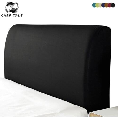 Elastic Bedhead Cover All-inclusive Headboard Solid Color Bedside Cover Dustproof Bed Head Cover Bed Head Back Protection