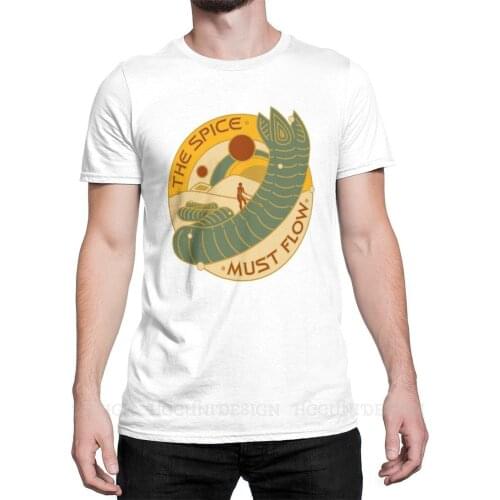 Frank Herbert TV Dune Mysterious New Arrival T-Shirt The Spice Must Flow Design Crewneck Cotton O NECK Short Sleeved
