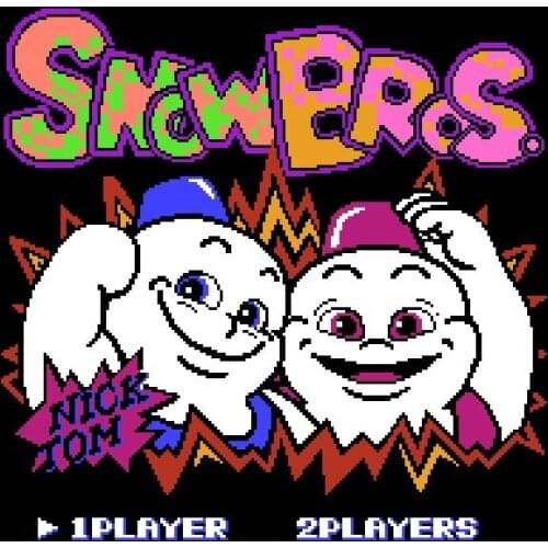 Snow Brothers 72 Pins Game Card For 8 Bit Game Player
