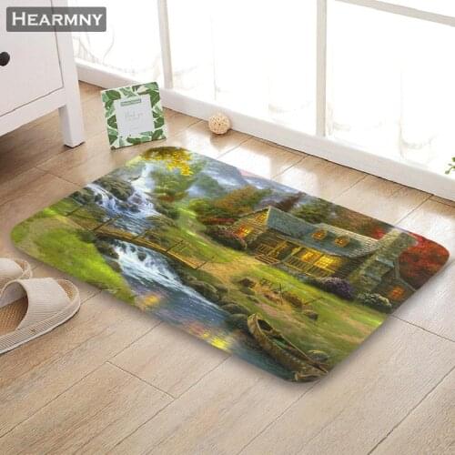 Nice Hometown Doormat Outdoor Floor Mat Home Creative Mat Super Soft Absorbent Bathroom Door Entrance Mat 40X60cm,50x80cm