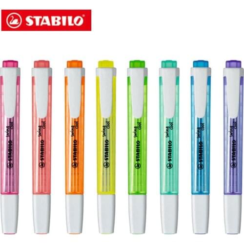 Stabilo Swing Cool Pastel Highlighter Milkliner Highlighter Pen 275 Markers 3mm Thick Line School Stationery 8Colors/Lot
