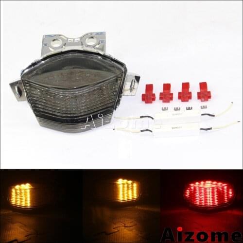 Motorcycle Integrated LED Tail Light Turn Signals Taillight Rear Stop Lamp For Kawasaki Ninja 650R ER6N ER6F 2006 2007 2008