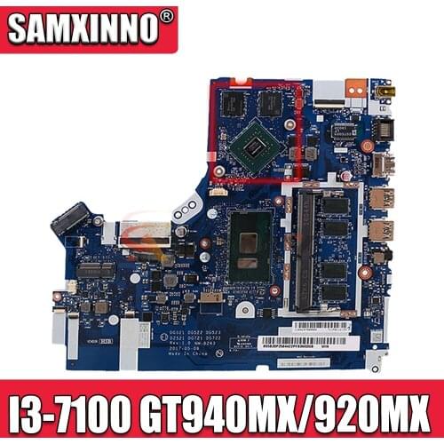 NM-B243 For Lenovo Ideapad 320-17IKB/320-15IKB Laptop Motherboard CPU I3-7100 4GB-RAM GT940MX/920MX 2G 100% Test ok