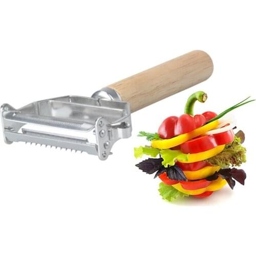 New Stainless Steel Lemon Zester Carrot And Potato Peeler Cutter Multi-function Double-sided Grater Fruit Peeler