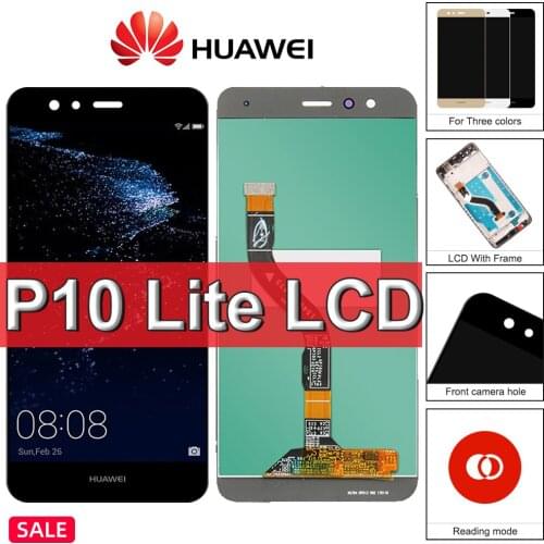 Original P10 Lite LCD For Huawei P10 Lite Display Screen For HUAWEI P10 Lite WAS-LX1 WAS-LX1A WAS-LX2 WAS-LX3 LCD With Frame