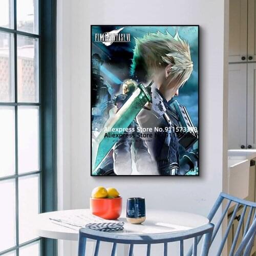 Game Final Fantasy Poster Canvas Wall Art Painting Decor Pictures Bedroom Study Room Home Decoration Prints Game Final Fantasy