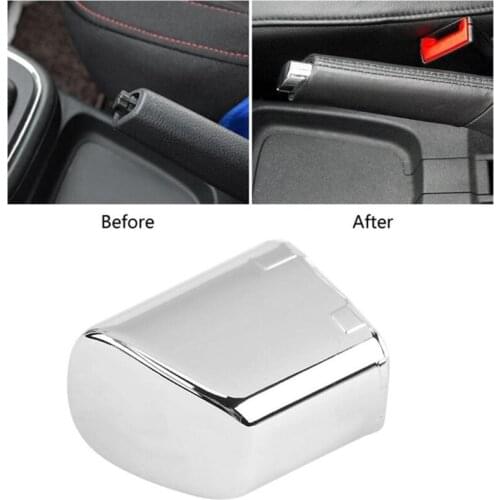 Car Handbrake Freno de mano Lever Parking Button Cover Chrome Decoration Shell Styling Vw polo Accessorie 6RD711333A