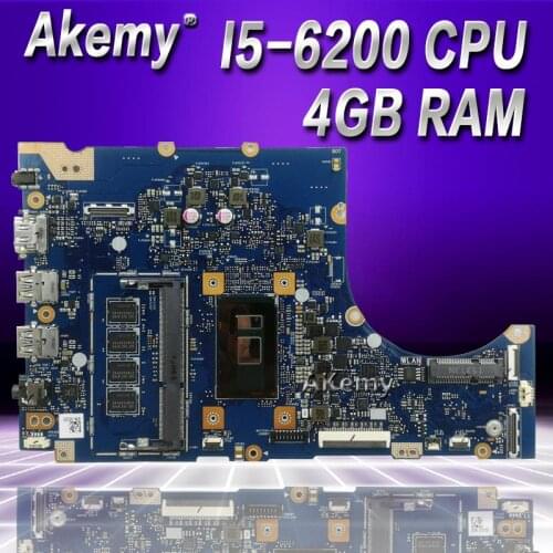 Akemy TP300UA Laptop motherboard For Asus TP300UA Q302U Q302UA TP300U TP300 Test original mainboard 4G RAM/I5-6200 CPU test ok
