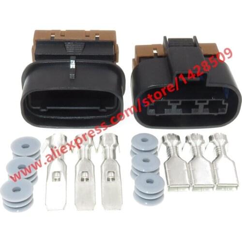 20 Sets 3 Pin Female Male Automotive Waterproof Connector High Current Plug For Auto Wire Cables PK011-03027 PK015-03027