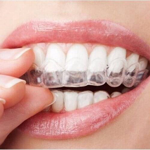 Teeth Grinding Anti Snoring Bruxism with Case Box Sleep Aid Eliminates Snoring Health Care 1 Pairs Sleeping Mouth Guard Stop