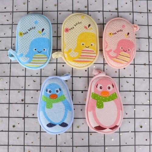 1PC Soft Baby Bath Sponge Newbron Infant Shower Product Rub Towel Ball Supplies