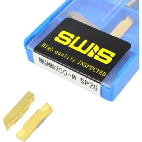 10pcs mgmn250 m sp20 grooving Carbide inserts lathe cutter turning tool Parting and grooving tool Parting off