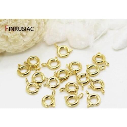14K Gold Plated Lobster Clasp / Spring Clasps For Jewelry Making DIY Bracelets Necklaces Clasps Findings Craft