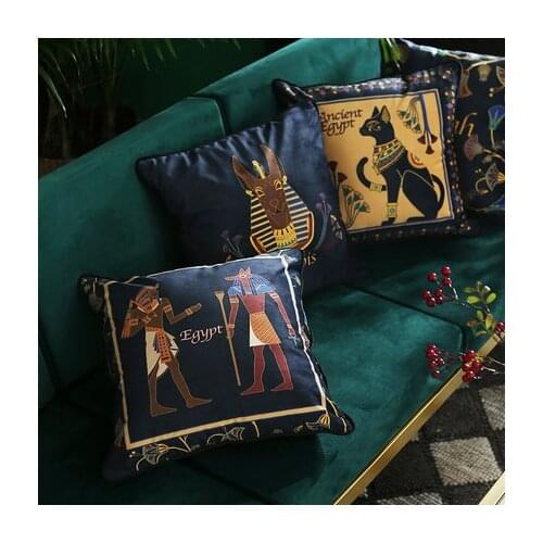 2019 Park Residents Ethnic Style American European bed Pillow case Pillow Cover Velvet for bedside pillow in bedroom