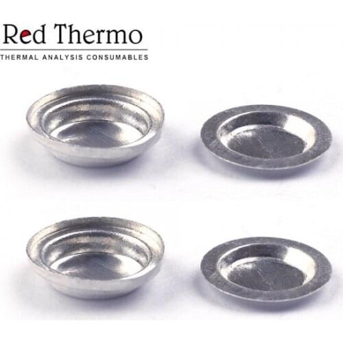 25/40 μl Aluminum Crucible + lid for NETZSCH:6.239.2-64.501 & 6.239.2-64.502 Thermal Analyzers sample pan Red Thermo100pcs/lot