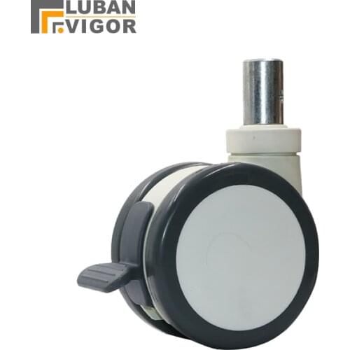 5 inch Medical casters/wheels,with Screw and Plunger ,Medical silent casters Nursing bed medical equipment