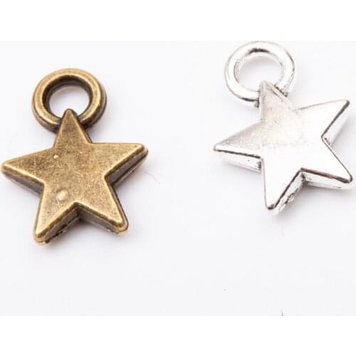 68pcs star Vintage zinc alloy metal pendant charms for diy jewelry making 5605