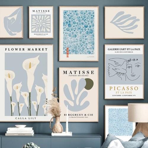 Matisse William Morris Picasso Abstract Wall Art Canvas Painting Nordic Posters And Prints Wall Pictures For Living Room Decor