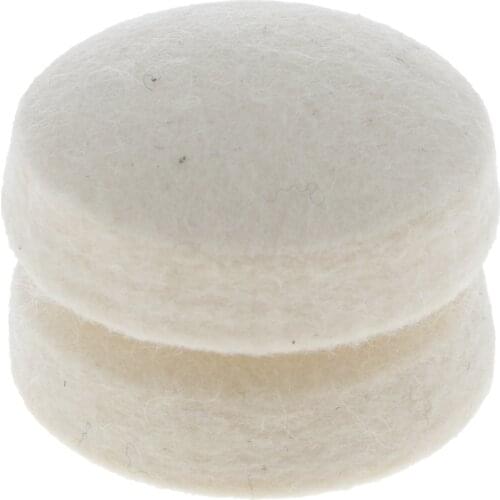 2Pcs Wool Felt Drums Round Electric Drum Beater Heads Instrument Parts Set