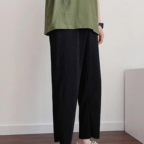 Fashion Men Casual Pants Summer Solid Color Male Cargo Pants Multi Pockets Breathable Mid Rise Wide Leg Straight Pants Trousers