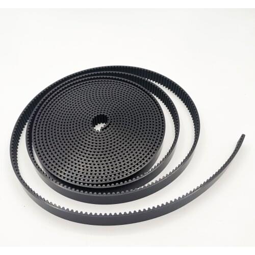 Black 5M Type Opened Polyurethane Timing Belt 15/20/25/30mm Width PU with Steel Wire 5mm Pitch 1-10 Meters Synchronous Belt