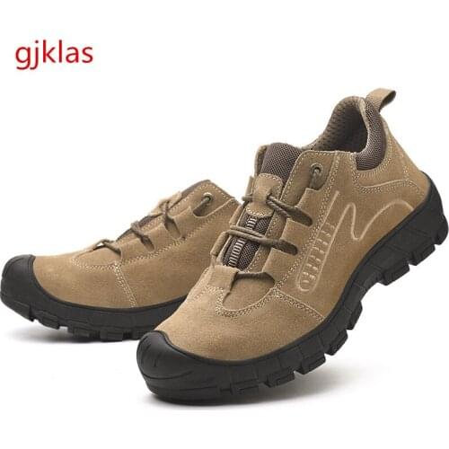 Breathable Work Safety Shoes Indestructible Work Sneakers Safety Footwear Man Industrial Shoes Anti-smash Steel Toe Shoes Male