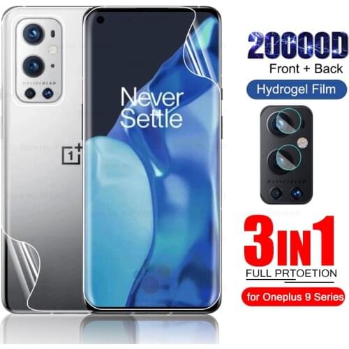 For One plus 9 Pro Hydrogel Film On Oneplus9 Front Back Screen Protectors Not Glass For Oneplus 9R 9Pro 9 R 2021 5G Camera Glass