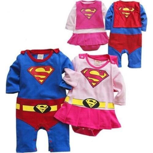 Baby Boy Anime Romper Cartoons Long Sleeve + Smock Halloween Christmas Costume Gift Boys Summer Rompers Spring Autumn Clothing