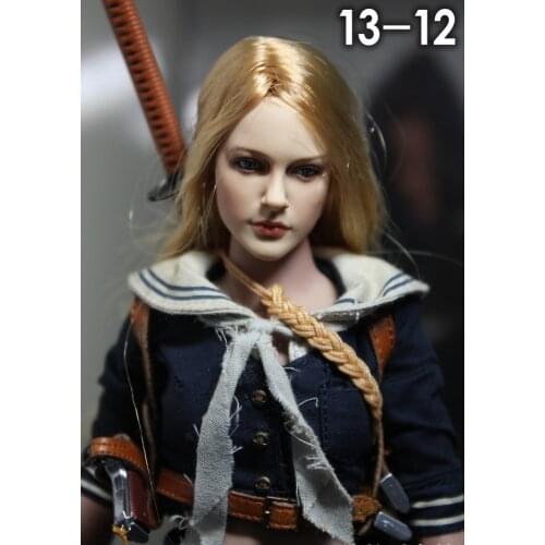 Kumik13-12 DIY 1/6 doll Replace Head carved Exquisite beauty Europe faces head carved 1/6 doll parts of the body Action Doll