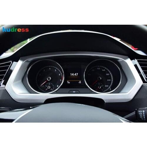 For VW For VWkswagen Tiguan MK2 2017 2018 2019 ABS Matte Central Control Instrument Panel Cover Trim Car Interior Accessories