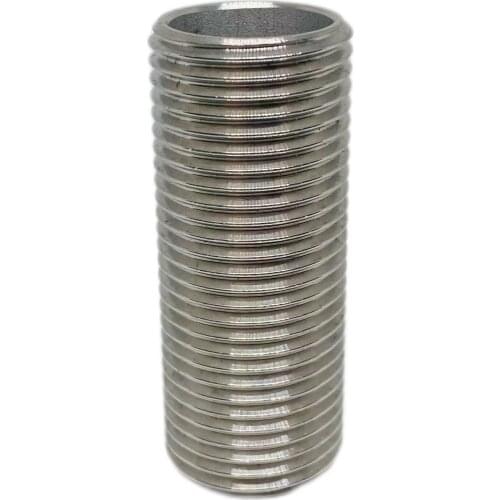 New Homebrew Bar Accessory 304 SS 2"L pipe fitting with 1/2 male thread close nipple