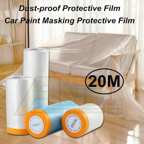 Paint Protect Cover Spray Paint Masking Film Adhesive For Automotive Applications Car Furniture Protection Floor Covering Cloth