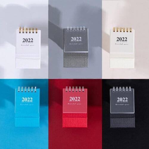 From October 2011 to December 2022, exquisite solid color desk calendar diary planner student school office decoration supplies