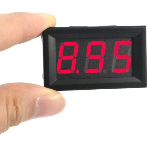 Sikeo Voltage Panel Meter Tester LED Panel Digital Voltmeter with Two-wire Electrical Instruments DC4.5-30V for Car Motorcycle