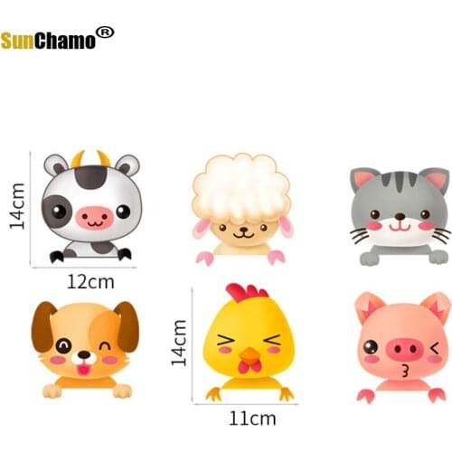 Nordic Modern Minimalist Removable Switch Stickers Refrigerator Wardrobe Wall Stickers Switch Cover Decoration Cute Pet Animals