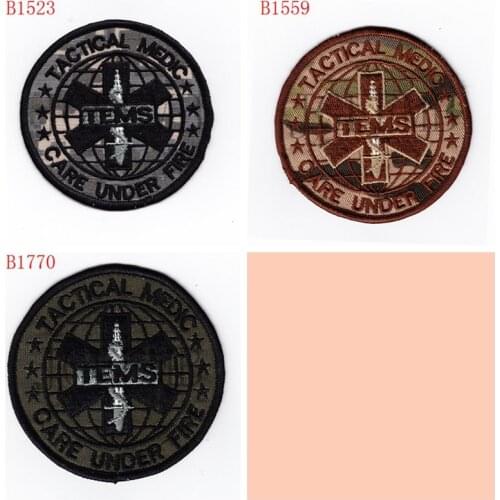 Tactical Medic care under fire Morale tactics Military Embroidery patch