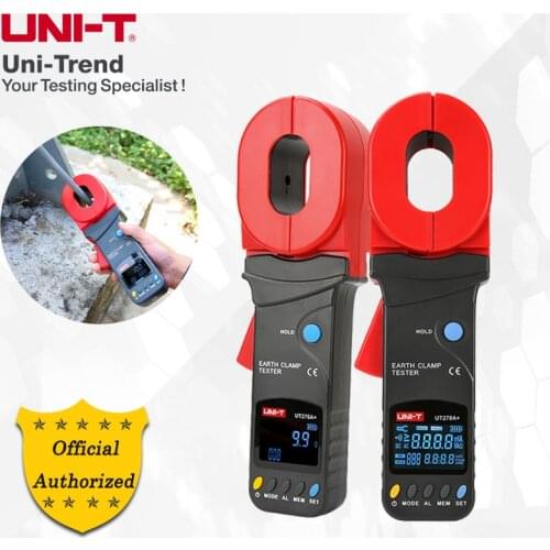 UNI-T UT276A+/278A+ Clamp Earth Ground Tester; Building lightning protection ground loop resistance measuring instrument
